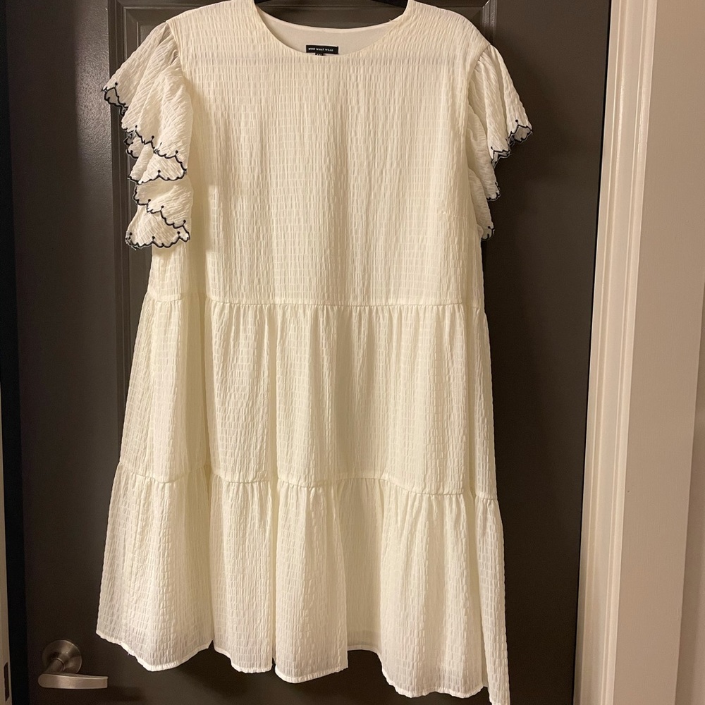 White babydoll dress